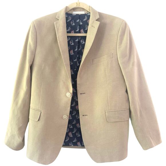 Lauren Ralph Lauren sports Jacket Nautical Linen Blend Blazer matching pants - Picture 5 of 15